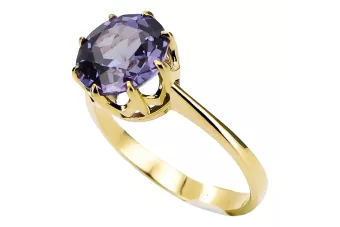 Ring Vintage Jewlery Alexandrite 14K Yellow gold vrc157y
